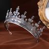 Elegant Metal Queen Crown Tiaras Hairband for Women Men Baroque Styles Crownpiece Perfect for Weddings and Formal Event
