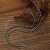 Vintage Gray Imitation Pearl Choker Necklace For Women Elegant Handmade Beaded CCB Long Chain Necklace Jewelry Gifts