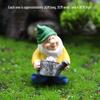 Moss Micro Landscape Garden Gnome Resin Figurine - Christmas Elf Decor