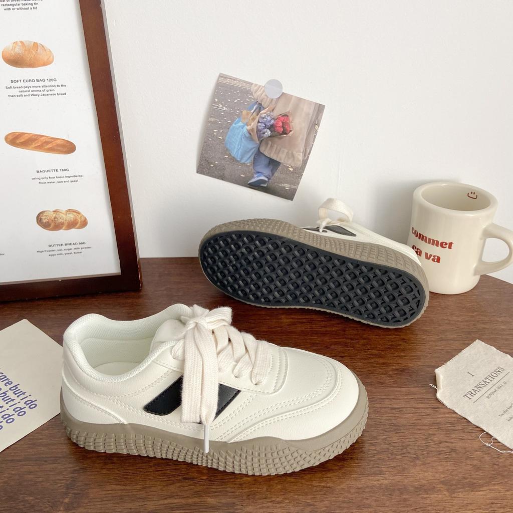 American board shoes niche round head spring new women's shoes versatile student leisure sports white shoes