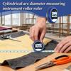 Digital rullande linjal Digital display Bågmätningsverktyg Exakt längdmätare För VVS-arbete Byggnad Hantverk Hem
