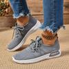 Fashionable And Comfortable Flat Sports Shoes For Spring And Autumn New Round Toe Elegant Mesh Breathable Casual Women'S Shoes