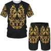 Tuta Sportiva da Uomo Stampa 3D Set Abbigliamento Due Pezzi Donna T-shirt Estate Streetwear Moda Set Manica Corta Bambino Set Tuta Uomo