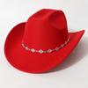 Sweet hats for men and women Party cowboy hat Unique three-dimensional diamond-shaped rhinestone accessory belt for concerts and vacations