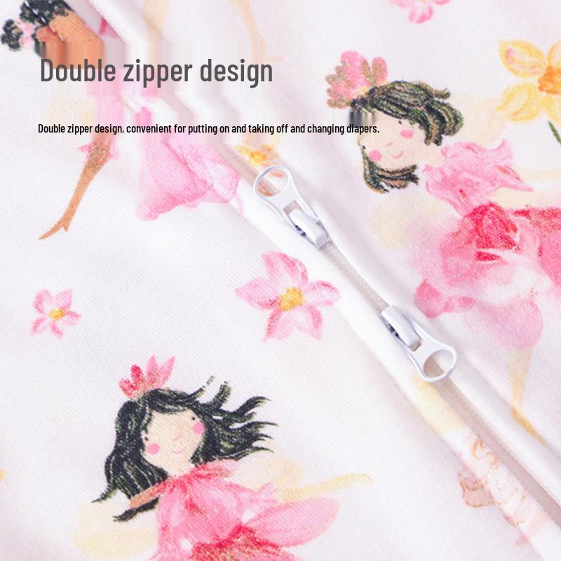 Baby Long Sleeve Cotton Rompers - Four Seasons Pajamas Homewear for Girls