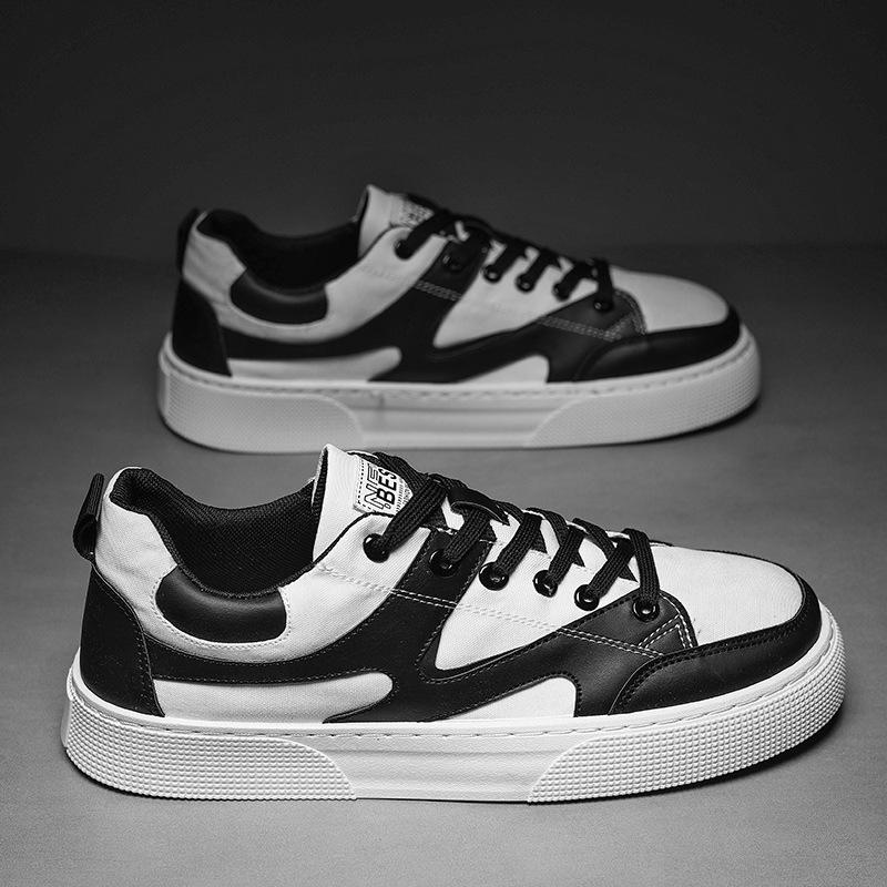 Men Sneakers Summer 2025 New Breathable Canvas Shoes Fashion Lace Up Flat Sport Anti-skid Running Board Shoes Zapatillas Hombre