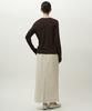 Leopeusaideuhwaiteulabel Slit Long Skirt Ivory