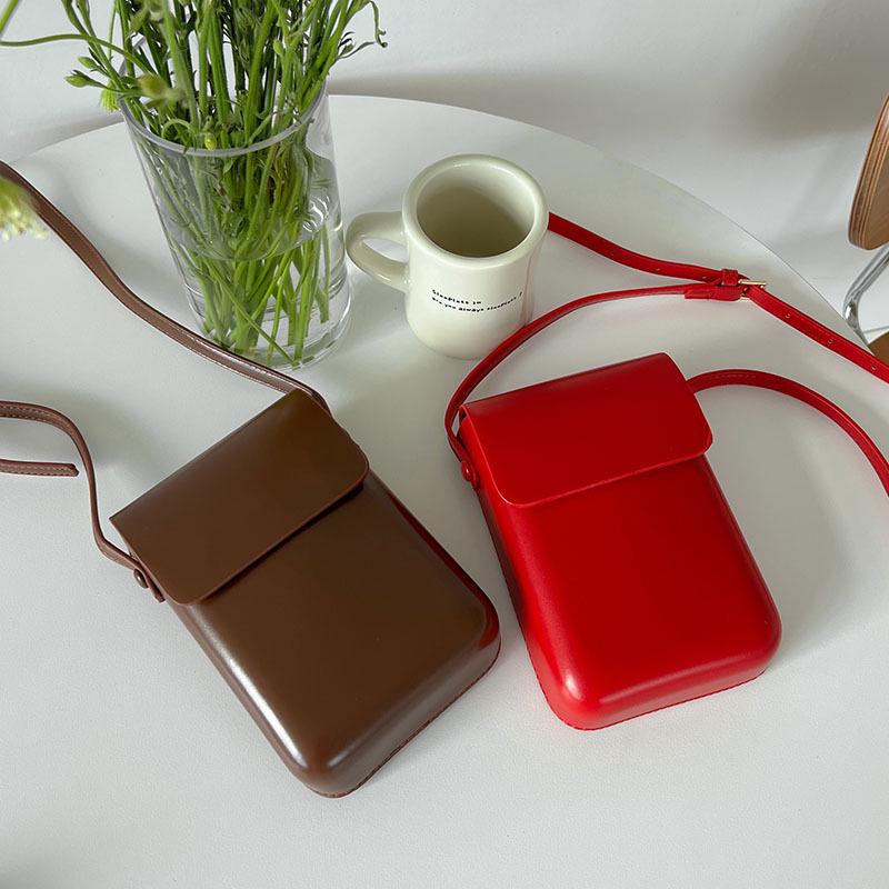 Niche 2025 Stylish Retro Crossbody Phone Bag - Unisex Japanese & Korean Textured Design