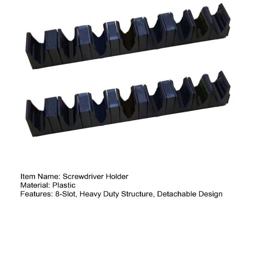 1/2Pcs Modular Screwdriver Organizer 8-Slot Heavy Duty Detachable Non-Slip Tool Drawer Toolbox Shelf Wrench Screwdriver Hammer Pliers Holder Storage