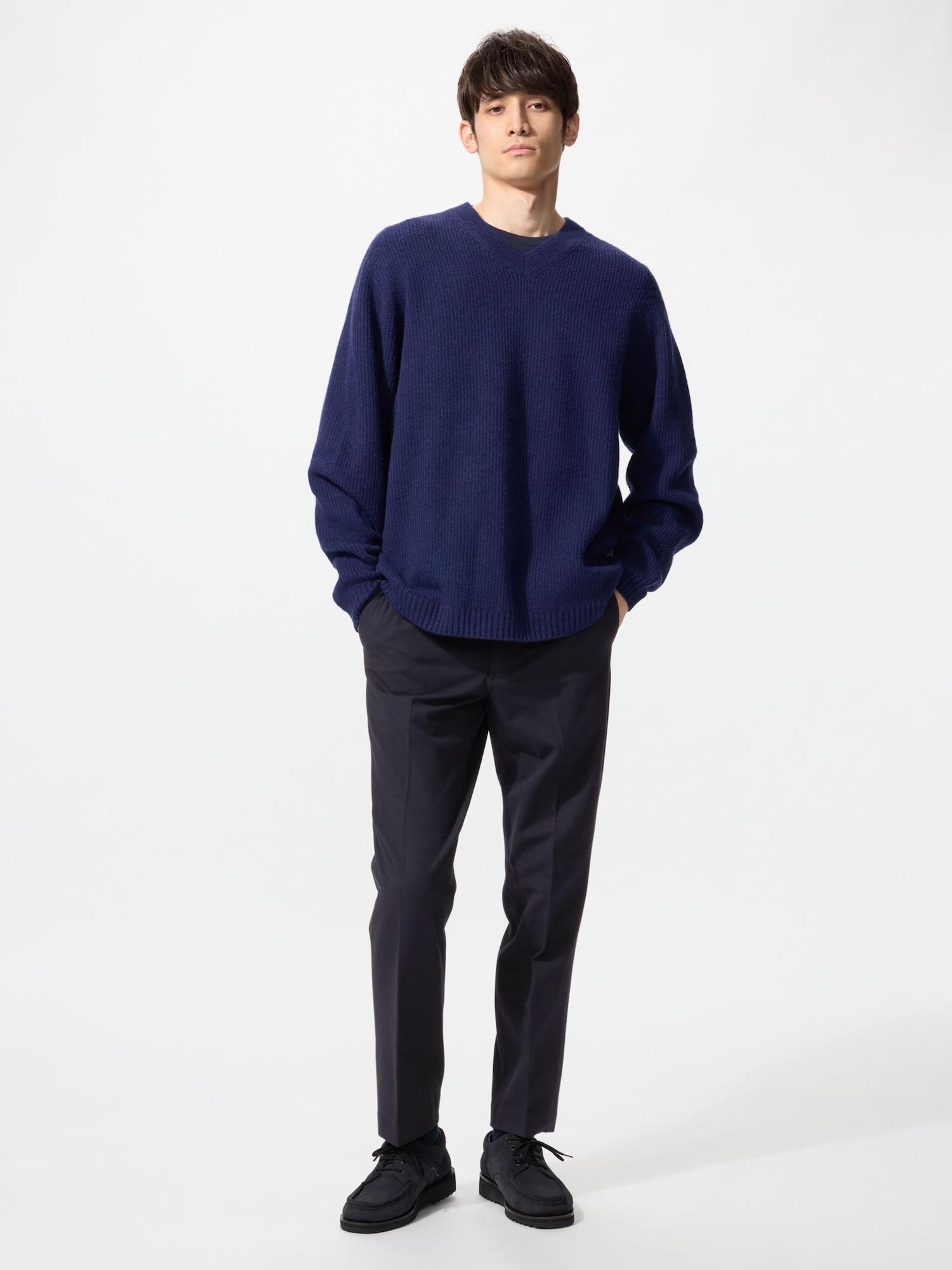 

Uniqlo Теплые умные брюки Длина штанины 76 см 69 NAVY/MEN 105