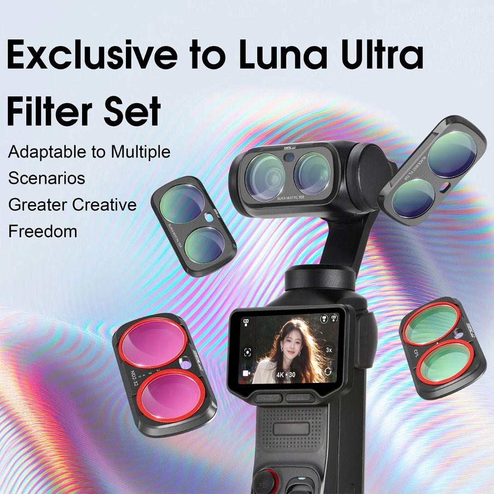 Filtros de Lente Magnéticos de Vidrio Óptico para Accesorios de Cámara Gimbal Insta360 Luna Ultra