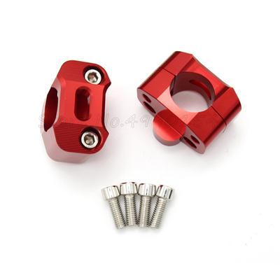 Pair 1 1/8" CNC Aluminum Motorcycle Handlebar Risers 28mm Adjustable Fat Bar Clamps Universal Motorcycle Model