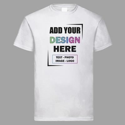 Custom Design T Shirt Add Text Photo Image Logo Choose 9 Colours Print On Demand