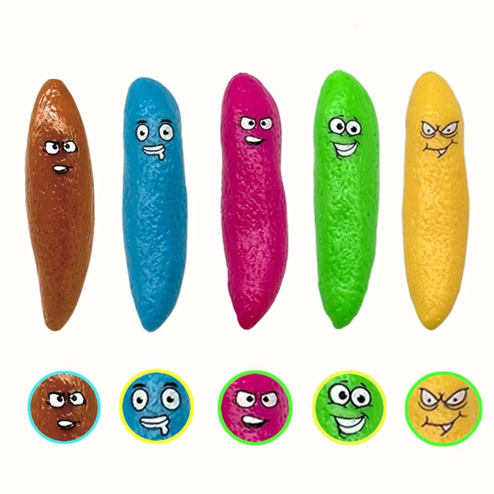 5Pcs Funny Finger Ejection Poop Toys, Prank Novelty Toys for Halloween Carnival Party Kids Gift Piñata Filler Supplies
