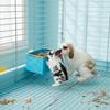 No Spill Bunny Hay Feeder Detachable Hamster Hanging Bowl Practical Bird Feeding Cup  Guinea Pig