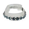 SWAROVSKI Tennis bracelet Rhinestone bracelet Swarovski blue Women Used