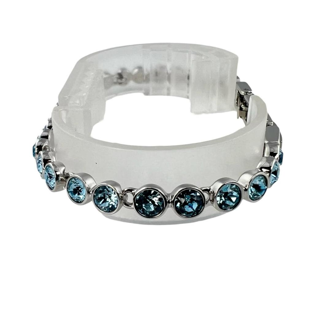 SWAROVSKI Tennis bracelet Rhinestone bracelet Swarovski blue Women Used