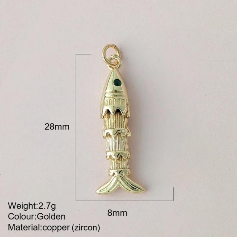 Eco-friendly Colored Enamel Fish DIY Charms Jewelry Making Accessories for Earrings Bracelet Necklace Craft