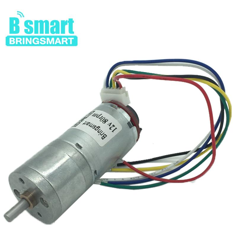 Bringsmart JGA25-371 Encoder Disk Gear Motor 12v DC for High Torque Mini Electric Motor Customized Micro Electric Parts for Toy