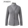 PORTS Women's Mock Two-Piece Slim Fit Turtleneck Sweater