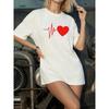 Womens T-shirt Cotton Printing Casual O-Neck Short Sleeve Outdoor Sports Jogging Woman Clothing Summer