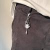 Classical Antique Inspired Key Holder With Decorative Locket And Sturdy Metal Construction Hollow Heart Pendant Keychain