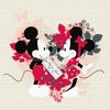 Disney Mickey Mouse Art 30cm X Made In Stylish Interior Living Room Minnie Christmas Fabric Panel Panel, 30cm, Japan, Poster, Decor, Decor, Mouse,