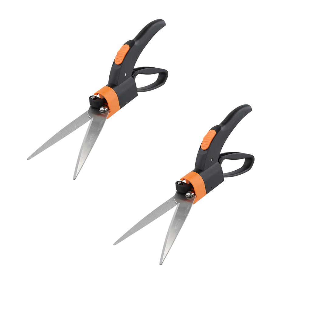 2/1PCS Gardening Pruner Shears with 360 Degree Swivel Blades Stainless Steel Scissors Grass Cutter for Flowers Branches Grass