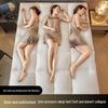 Funda de Colchón Antideslizante Rayada Estilo Hotel - Gruesa, Suave, Plegable Ropa de Cama para Uso en Casa o Estudiantes
