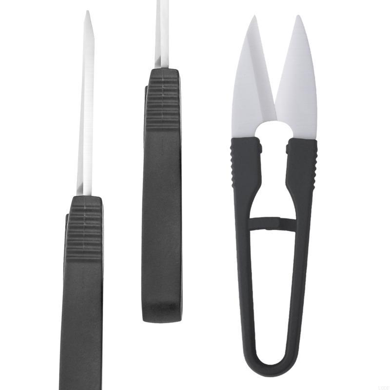 

Ceramic Yarn Thread Cutter U Scissors for w/ Cover Cross-stitch Shear Trim CN
