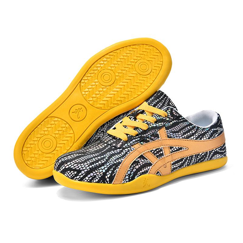 Men Women Tai Chi Shoes Black Red Kung Fu Sneakers Soft Sole Lightweight Martial Arts Training Shoes Big Size