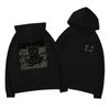 American Streetwear Cat Print Hoodie Unisex Loose Fit Fall Thin Sweatshirt Plus Size Men Women