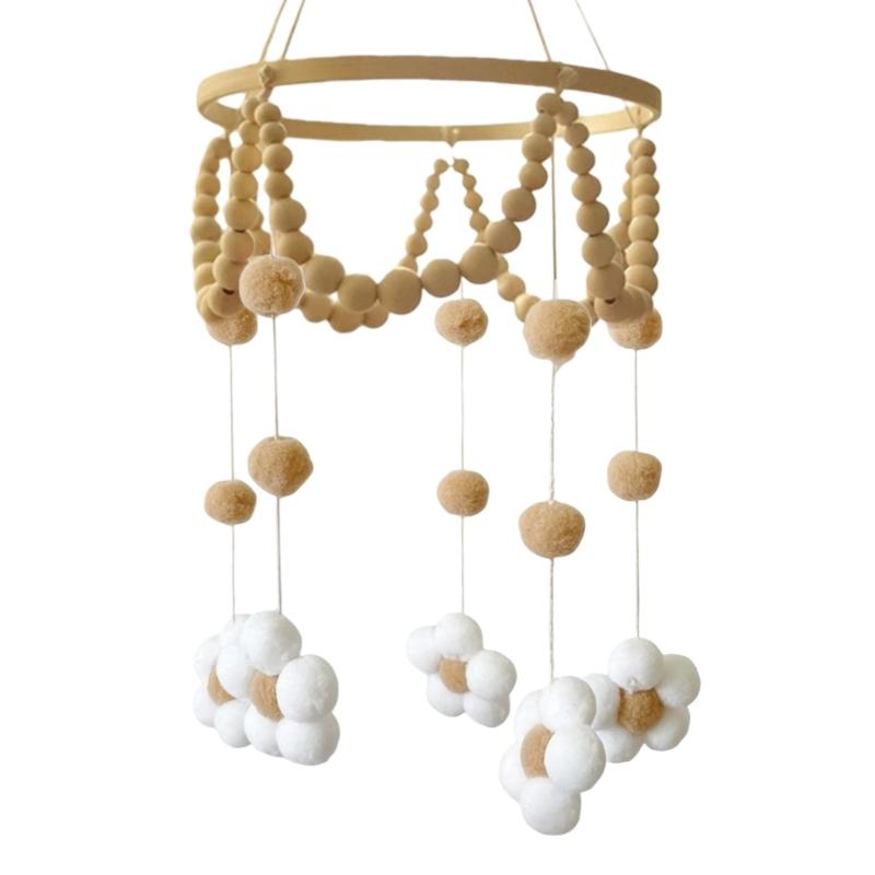 Flower Baby Crib Mobile Baby Crib Mobile for Boy Girl Felt Flower Baby Mobile for Crib Infant Bed Decoration Toy Hanging