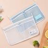 Refrigerator Storage Mesh Bag Hanging Household Classification Storage Bag Double Compartment Refrigerator Storage Hanging Bag