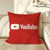 Platform YYouTube Cushion Cover Pillow Case Antidustmite Pillowcase Silky Short Plush Sofa Cushion Cover hot