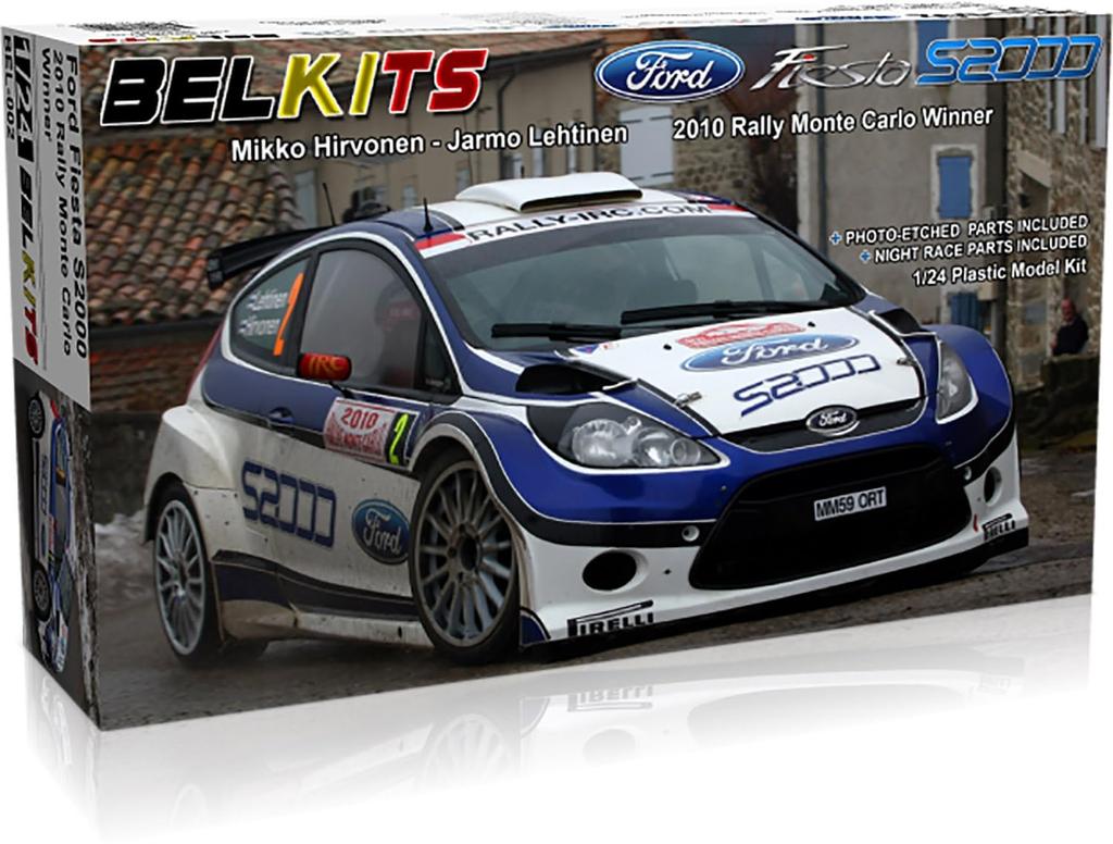 Platz Belkit Ford Fiesta S2000 2010 Monte Carlo Rallye Gewinner Plastikmodell BEL002 1/24