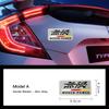 Car Logo Aluminum Label Stickers Decorative Accessories For Honda Civic Fit Accord City Vezel CR-V S660 Odyssey HR-V Insight EC5