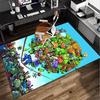 Vibrant Battle Zombies Office Rug Chair Mat, Game Carpet, Suitable for Front Door, Bedroom, Living Room, Desk, Holiday Gift