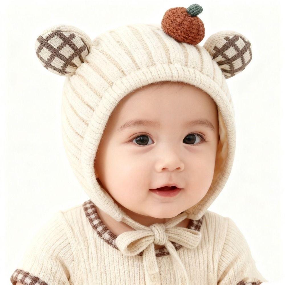 Cold Protection Baby Winter Hat Knitted Earflap Beanie New Infant Knit Hat Baby Winter Wear