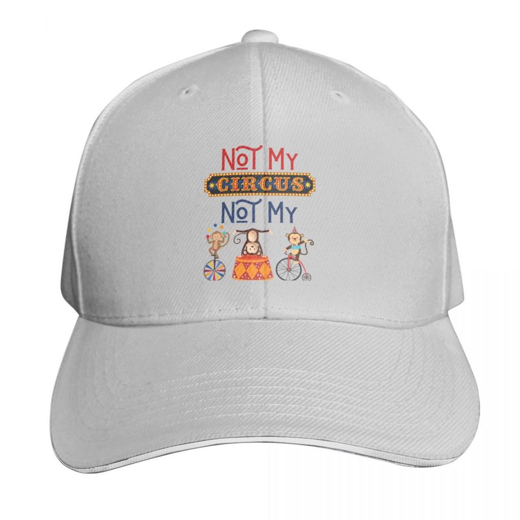 Not My Circus Funny Monkeys Meme Baseball Cap Unique Hats Wild Ball Hat Custom Caps GentleUnisex Hat For Unisex Womens