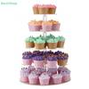 Akrylový stojan na cupcaky 3/4/5 vrstvý, Průhledná kulatá věž na svatební party, Vícevrstvý stojan na dezerty