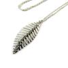 Les Trésors De Lily [N8164] - Silver 'Gold Leaf' Designer Necklace