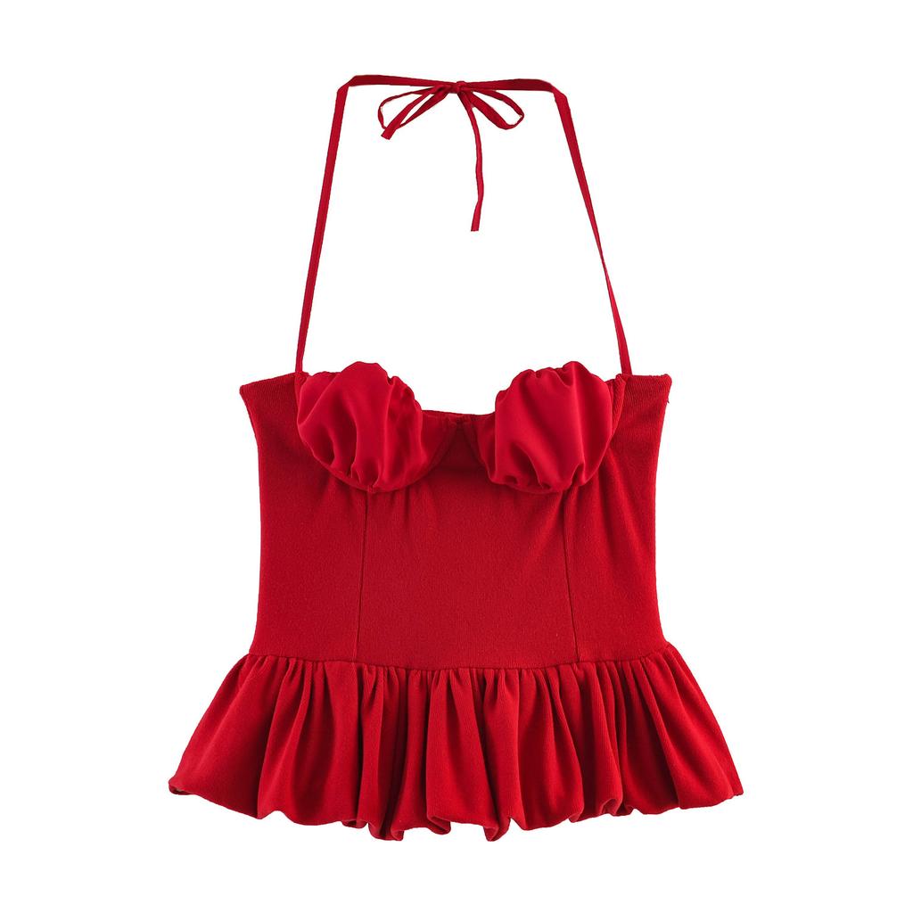 European and American style, new women's clothing, versatile, beaded leather splicing top 2298471 632