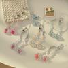 Glowing Resin Crab Keychain Stylish Beads Phone Lanyard Decorative Key Bag Charm For Camping Gear Daily Carry