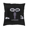Custom Reverse Positive Square Throw Pillow Case Decoration 3D Double Side Printing Techwear Cushion Cover for Sofa
