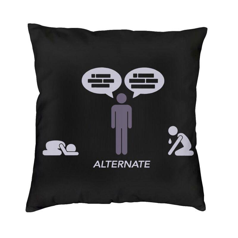 Custom Reverse Positive Square Throw Pillow Case Decoration 3D Double Side Printing Techwear Cushion Cover for Sofa
