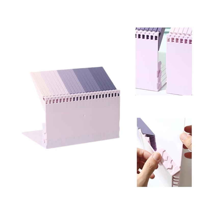 Gradient Color Book Holders Book Stands Book Stoppers Piano Key Bookends Decorative Bookends for School Home Office