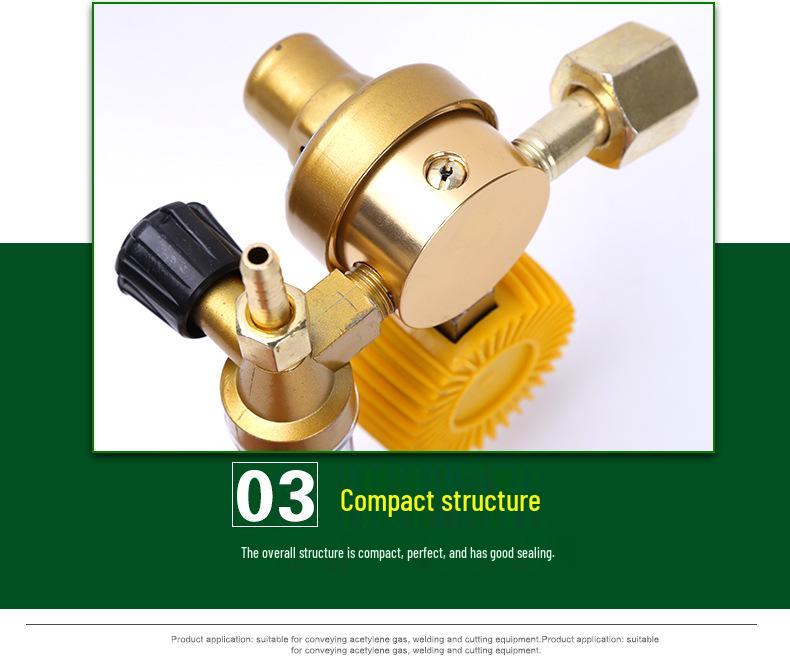 Argon Arc Welding Gas Pressure Regulator with Single Tube Meter