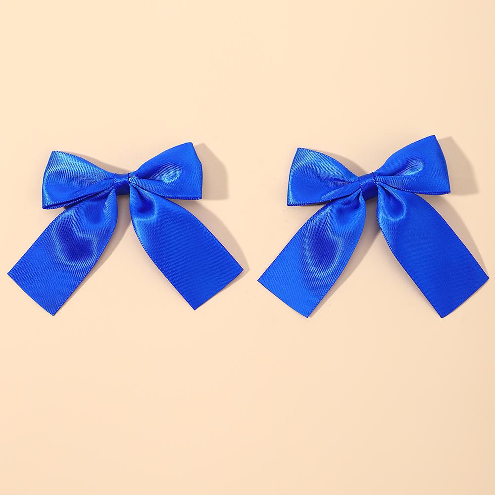 2Pcs Girl Cheer Up Bow Hairclips Delicate Ribbon Hairpins for Kids Hair Accessories 3.5inch Lovely Hair Pins Hairgripe