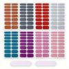 8 Sheets Pink Glitter Full Wrap Nail Stickers Self Adhesive Gel Manicure Decals For Women Home DIY Nail Art Kit